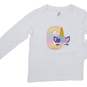 camiseta unicornio cumpleaños personalizada